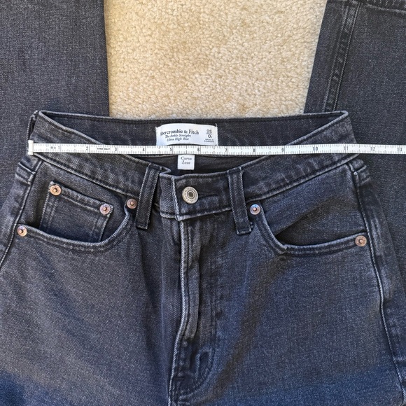 Abercrombie & Fitch The Ankle Straight Ultra High Rise Jeans 25S - Picture 6 of 8
